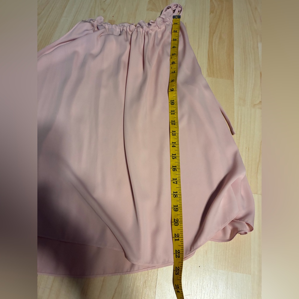 Blush Pink Tie-Strap Ruffled Tank Top - Picture 6 of 11